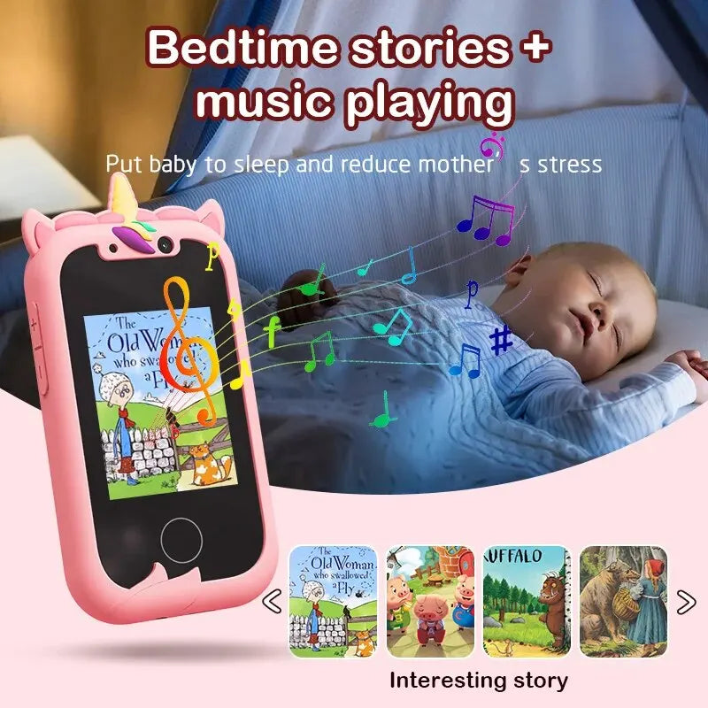 Kids Smart Phone Camera Toys Touchscreen Learning Toy for 3-8 Year Old Boys Girls Phone MP3 Player Christmas Birthday Gifts