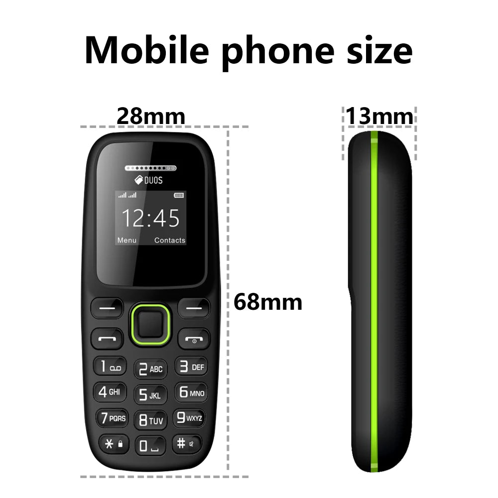 BM310 Small Mobile Phones Unlocked Bluetooth Earphone Telephone Low Radiation Automatic Call Recording Dual SIM Small Cell Phone