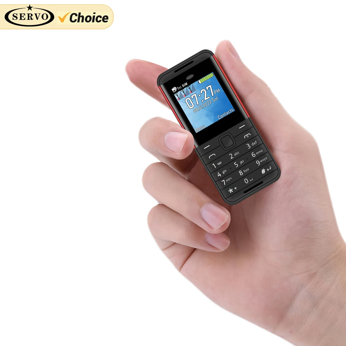 SERVO BM5310 3 SIM Card 3 Standby mini Mobile Phone Auto call recorder Bluetooth dial Speed dial Magic voice 1.3" Cellphone